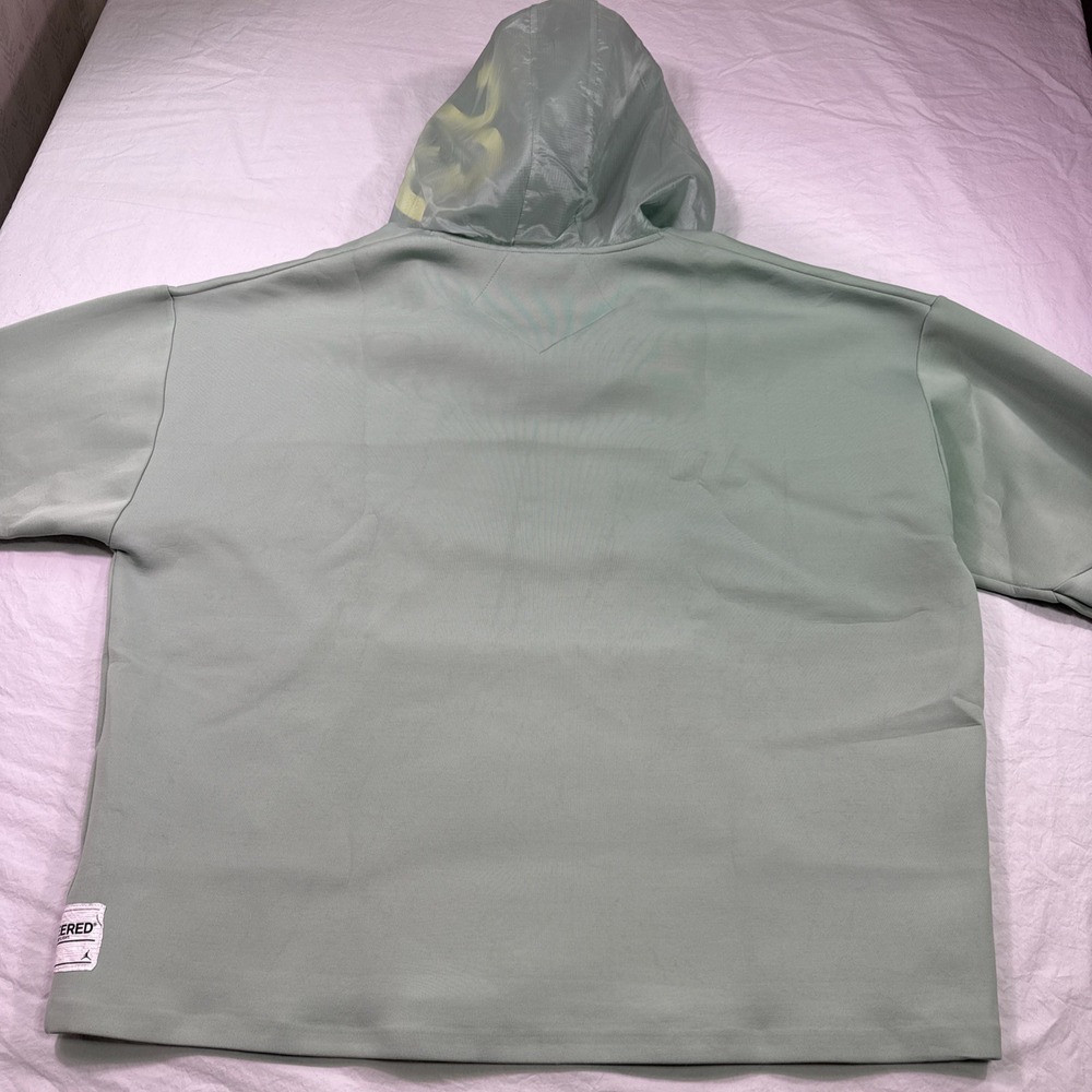 Jordan 23 Engineered Gray 3XL Men's 1/4 Zip Hoodie Logo Pockets Standard Fit - Picture 9 of 11